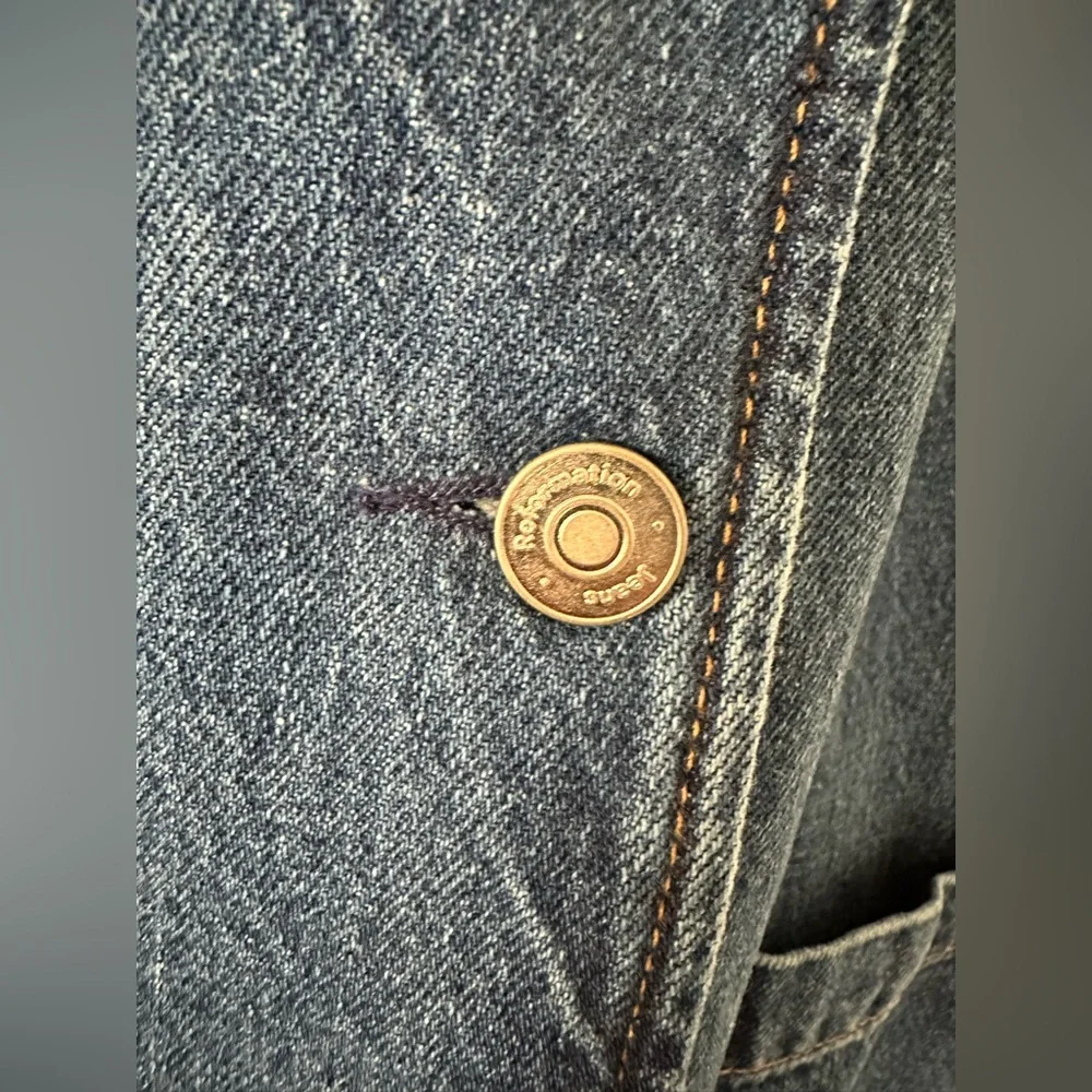 NWT Reformation Brittany Halter Denim  Dress - Picture 10 of 15